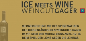 Weinverkostung mit dem Weingut Gager im VIP Klub der Murtal Lions